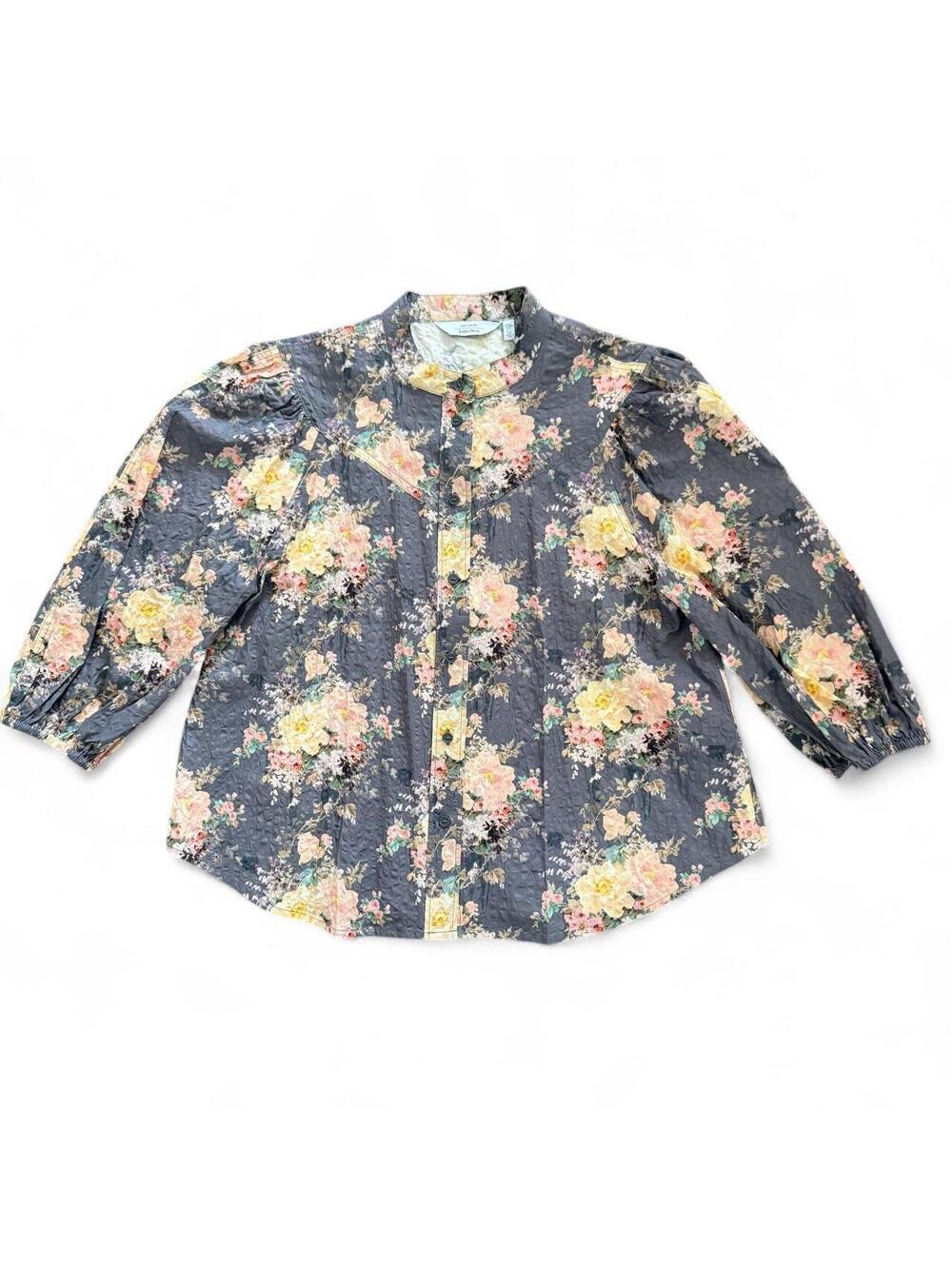& Other Stories Women's Blue and Multi Blous